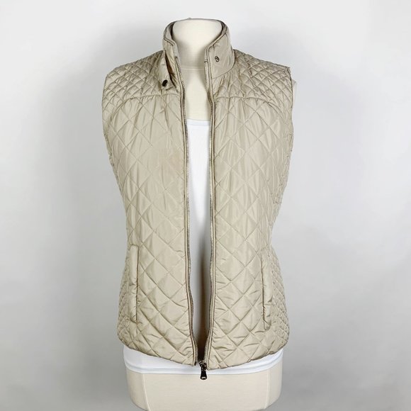 Blue Rain Quilted Beige Vest - Medium - Picture 5 of 13